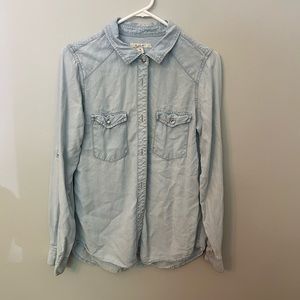 Chambray Button Up Top